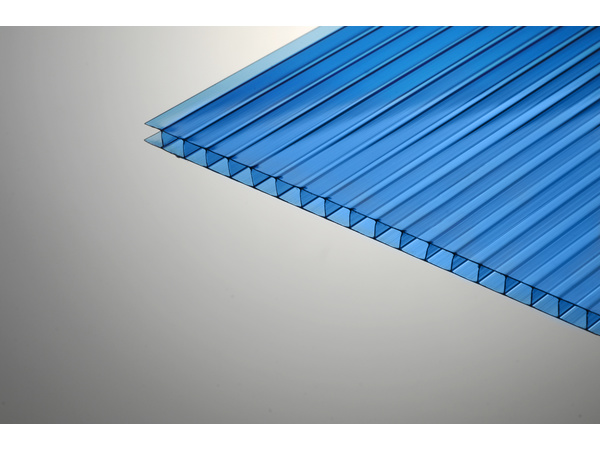 Поликарбонат сотовый 3,7 мм синий POLYGAL КИВИ 2,1х12м 435 гр/кв/м ИЗРАИЛЬ