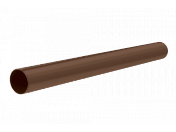 Труба водосточная с муфтой L=3000 Альта-Профиль СТАНДАРТ коричневый