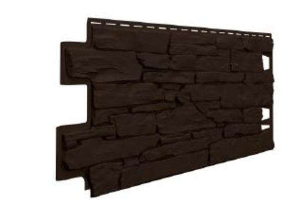 Панель отделочная VOX Vilo Stone 0,42 м2 DARK BROWN (коричневый)