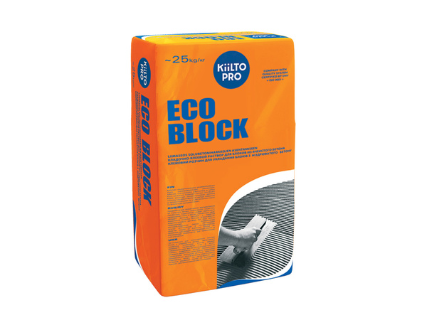 Клей для газобетона KIILTO Eco Block серый 25 кг